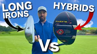 THE DIFFERENCE  LONG IRON SWING Vs HYBRID SWING [upl. by Pelage]