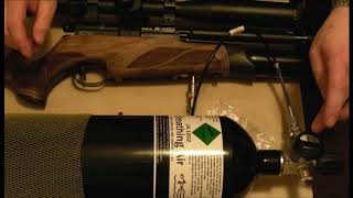 BSA R10 charging PCP rifle filling [upl. by Yreffeg468]