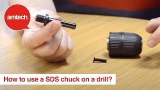 How to use a SDS chuck on a drill [upl. by Hbahsur]