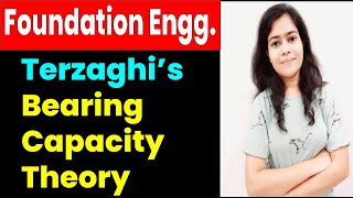 Terzaghis Bearing Capacity Theory  Terzaghi Theory Of Bearing Capacity  Foundation Engineering [upl. by Amandi748]