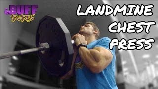 How to Perform Landmine Chest Press  Upper Chest Exercise [upl. by Sedda]