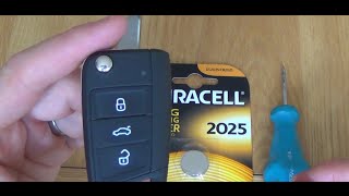 2015 VW Volkswagen Golf MK7 KEY FOB Battery Replacement [upl. by Enamrahc]