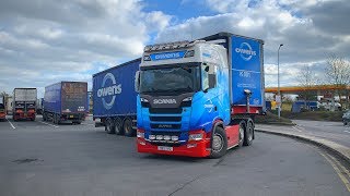 Truck Spotting UK  Birchanger Green Services M11 2 [upl. by Kyne]