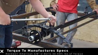 How to Install a 3500 lb Trailer Axle with Double EyeSprings and Hanger Kit [upl. by Kanal617]