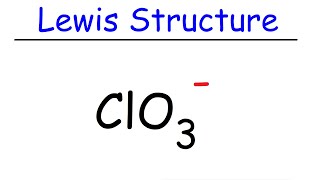 ClO3 Lewis Structure  Chlorate Ion [upl. by Oicneserc951]