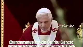 Credo en Latin con Benedicto 16mp4 [upl. by Jair]