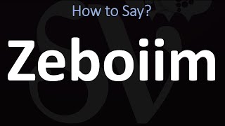 How to Pronounce Zeboiim CORRECTLY [upl. by Yraeg]