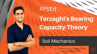 Terzaghis Bearing Capacity Theory  Soil Mechanics [upl. by Edorej]