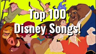 Top 100 Disney Songs 19372020 [upl. by Trevlac]