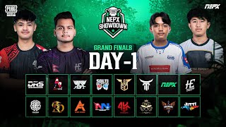 PUBG Mobile NEPX Showdown  Grand Finals Day 1 [upl. by Safoelc]