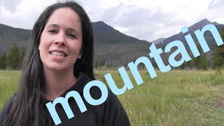 How to Say MOUNTAIN and SENTENCE  American English [upl. by Ingles]