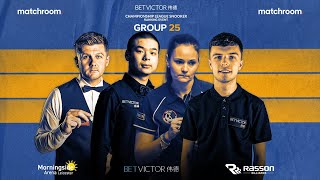 2022 Championship League Snooker  Group 25 Table 2  LIVE STREAM [upl. by Etnelav]