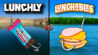 Lunchly vs Lunchables Fishing Challenge [upl. by Jablon]