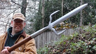 Forging a Boar Spear with Salvage from the USS Missouri [upl. by Nero583]