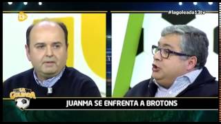 Juanma Rodríguez pone en su sitio a Brotons en La Goleada [upl. by Cyndia]