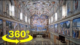 Sistine Chapel 360° 4K [upl. by Kalam]