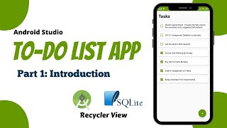 To Do List App Android Studio Tutorial  Part 1  App Introduction  The Penguin Coders [upl. by Hgielsa324]