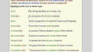 Le subjonctif  partie 4 Les conjonctions [upl. by Errick981]