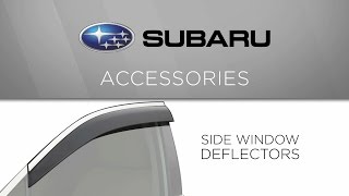 Genuine Subaru Accessory  Side Window Deflectors [upl. by Johna]