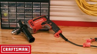 CRAFTSMAN 70 AMP 12in Corded Hammer Drill  Tool Overview [upl. by Nadabb]