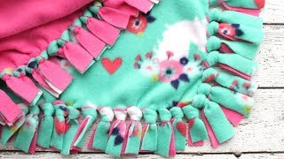 How to Make a Tie Blanket from Fleece [upl. by Lilias]