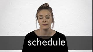 How to pronounce SCHEDULE in British English [upl. by Redneval]