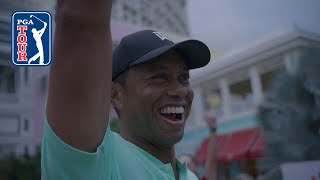 Tiger Woods wins Hero Shot at Baha Mar [upl. by Schrick]