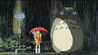 Studio Ghibli Relaxing Piano Music With Rain  2 hours [upl. by Karim]