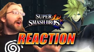 MAX REACTS Cloud Revealed for Smash Bros [upl. by Wiburg336]