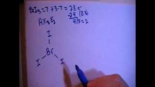 Bromine Triiodide BrI3 Lewis Dot Structure [upl. by Roderick177]
