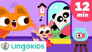 PREPOSITIONS SONGS 🤩 Hickory Dickory Dock  More Songs  Lingokids [upl. by Kalman]