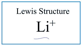 How to draw the Li Lewis Dot Structure [upl. by Erleena]