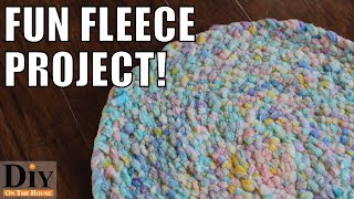 Fleece Projects How to Make a Soft Rug [upl. by Eiuqnimod]