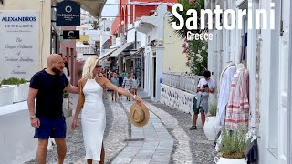 Santorini Σαντορίνη Greece  4KHDR Walking Tour ▶132min  Tourister Tours [upl. by Kristoforo]