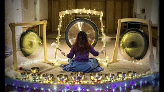 1 Hour Gong amp Sound Bath Lockdown 2020 [upl. by Pontus]