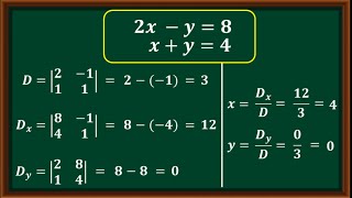 SPLDV  Metode Determinan matriks [upl. by Scevor]