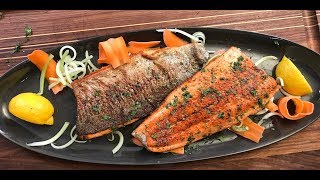 Pan Fry Trout Fillets  crispy without flour  Christine Cushing [upl. by Sucramal]