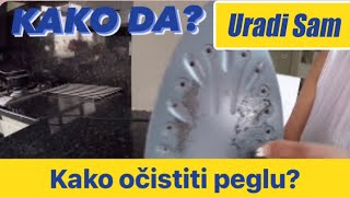 Kako Ocistiti Dno Pegle  URADI SAM [upl. by Courtund]