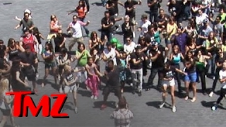 Carlton Dance Flash Mob  Alfonso Ribeiro LEADS  TMZ [upl. by Consuelo]