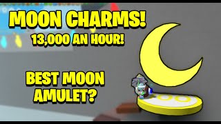 How To Farm 13000 Moon Charms an Hour  Moon Amulets  Bee Swarm Simulator [upl. by Hyams]