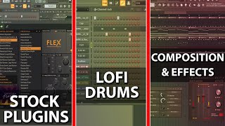 Step By Step How To Make Lofi HipHop With Stock Plugins  FL Studio 20 Tutorial [upl. by Tnias]