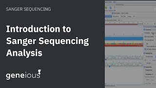 Introduction to Sanger Sequencing Analysis in Geneious Prime [upl. by Madora]