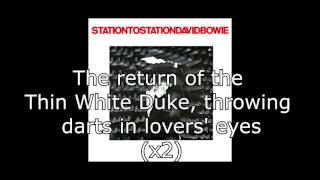 Station to Station  David Bowie  Lyrics [upl. by Symon]