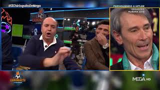 🤣Juanma Rodríguez se pone a 🎻TOCAR el VIOLÍN 🎻mientras ESCUCHA a LOBO hablar de MESSI🤣 [upl. by Anibas]