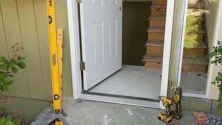 Jeld Wen Front Door Installation  Really crappy products and craftsmanship PART 1 [upl. by Nerol]