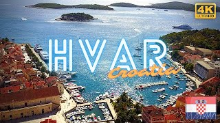 Hvar Croatia Island 4k Drone Beach amp Town Travel Tour [upl. by Remas]