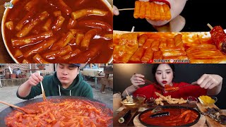 MUKBANG ASMR with TTEOKBOKKI Compilation video [upl. by Janka623]