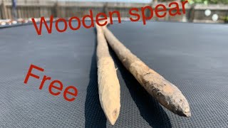 How to make a wooden survival spear [upl. by Trici]