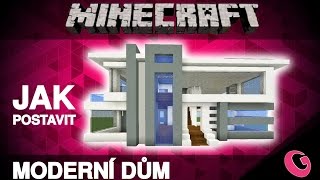 Minecraft Jak postavit moderní dům 01  modern house tutorial CZSK [upl. by Parlin]