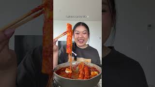 GIANT tteokbokki mukbang 🤤 [upl. by Spencer]